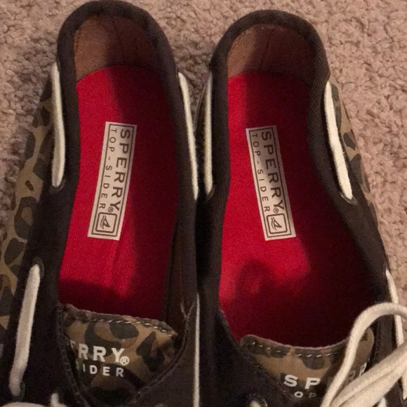 Leopard Print Sperry Boat Shoes - Picture 2 of 3